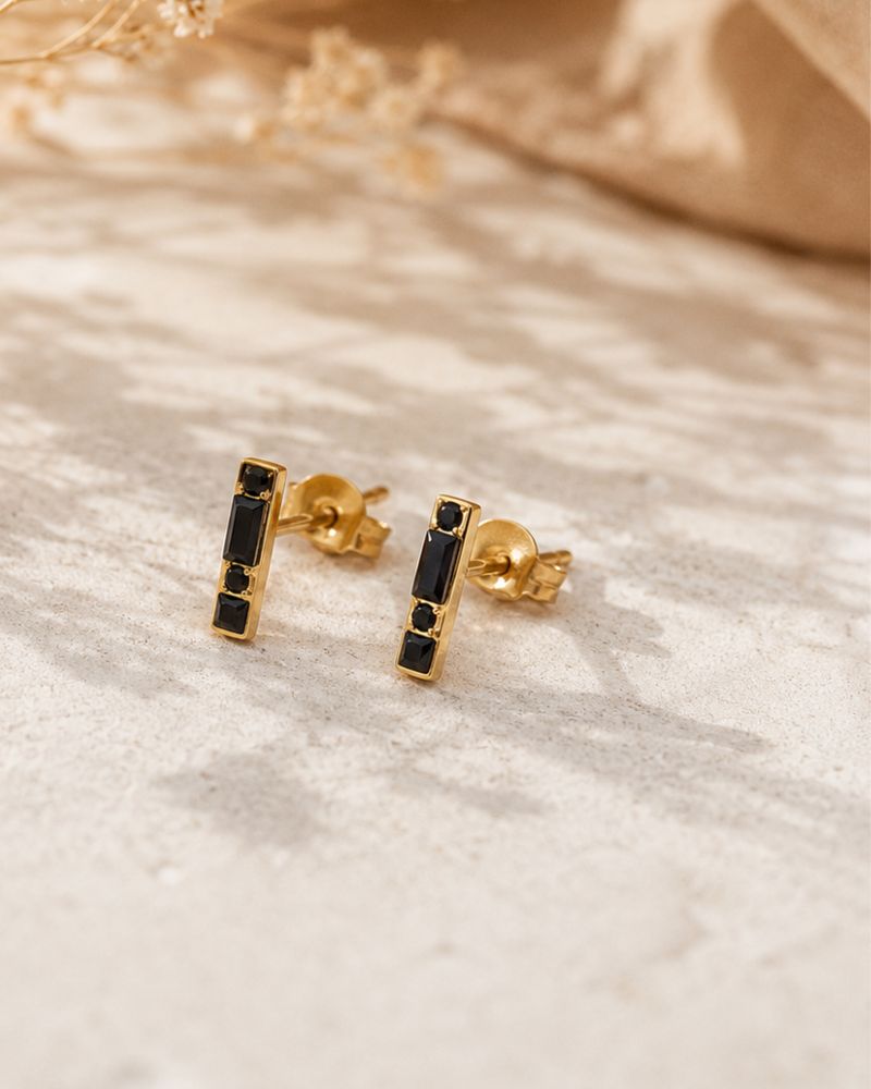 puces d'oreilles honoré noir