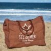 sac de plage XL marron pecan
