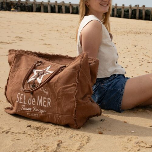 sac de plage sel de mer XL marron pecan sac de plage sel de mer XL marron pecan