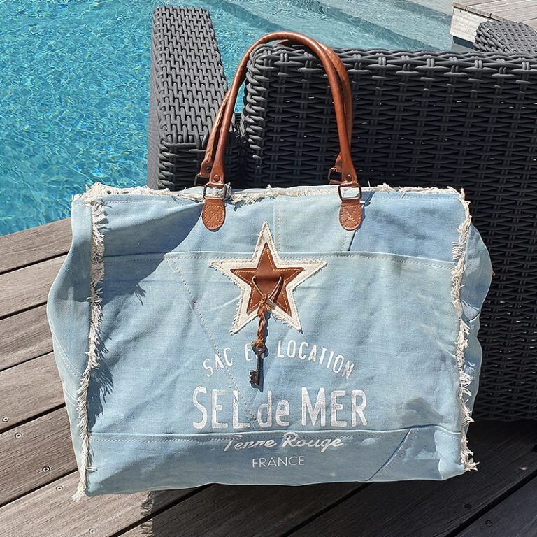 sac toile Denim terre rouge