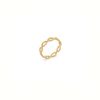 bague fine pour femme en plaqué or 18 carats maillage boule