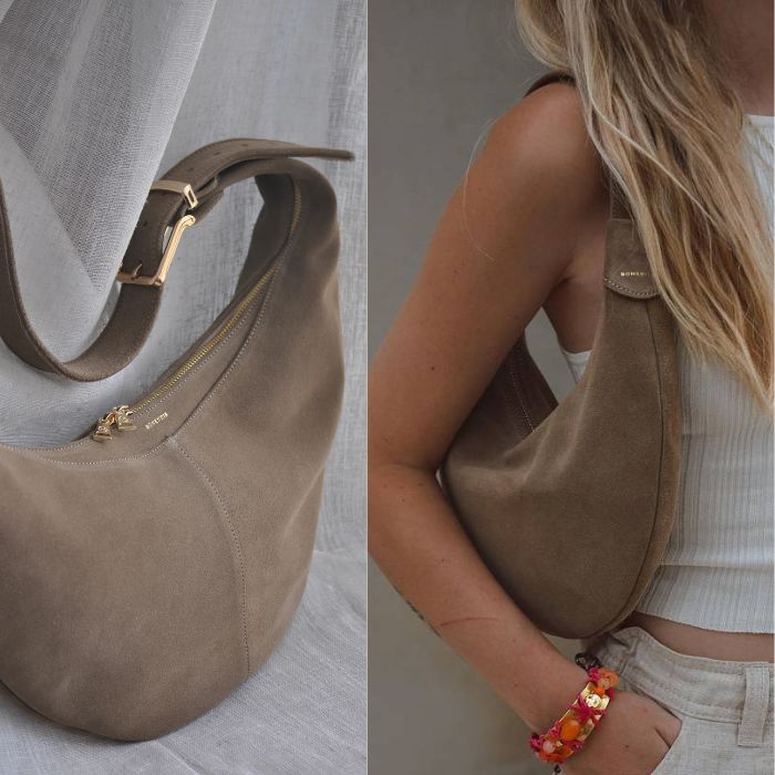 Ceinture cuir nubuck Camel