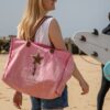 Sac de plage rose Sel de Mer Zosha
