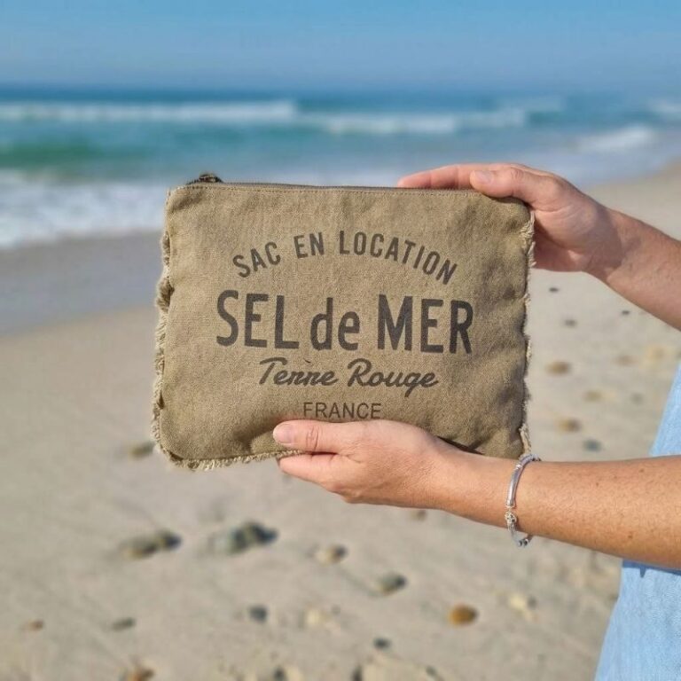 Pochette de plage Sel de Mer tabac
