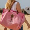 sac de plage sel de mer rose