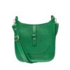 sac bandoulière cuir vert