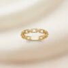 Bague Or maille chaine