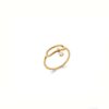 Bague Or ajouré & Zirconium