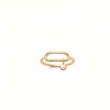 Bague Or ajouré & Zirconium
