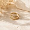bague serpent doré bague acier motif serpent bohm paris