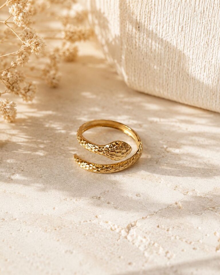 bague serpent doré bague acier motif serpent bohm paris