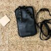 Pochette de téléphone cuir noir