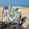 cabas coton matelassé imprimé jungle et palmier pour la plage ou le shopping tendance mode été cabas coton matelassé imprimé jungle et palmier pour la plage ou le shopping tendance mode été