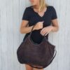sac cabas daim format xl couleur café