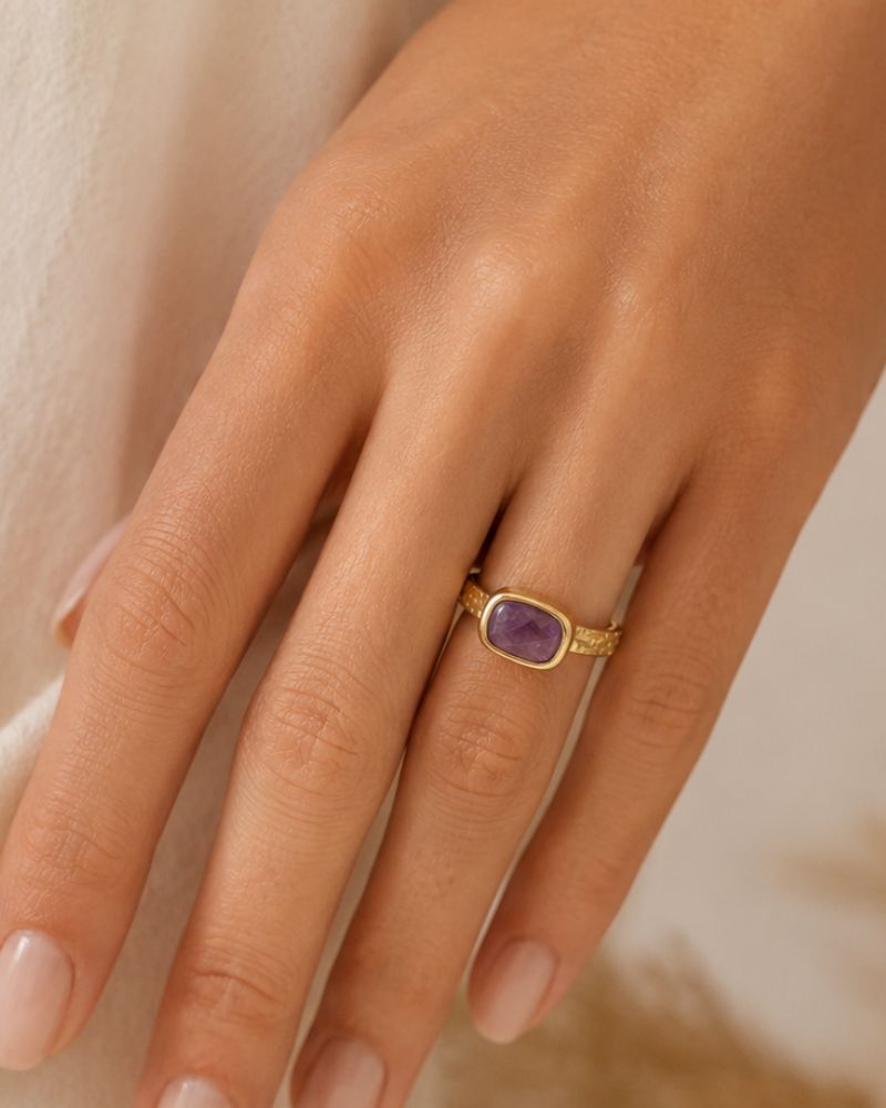bague cindy améthyste