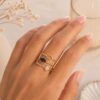 bague onyx strass mile mila