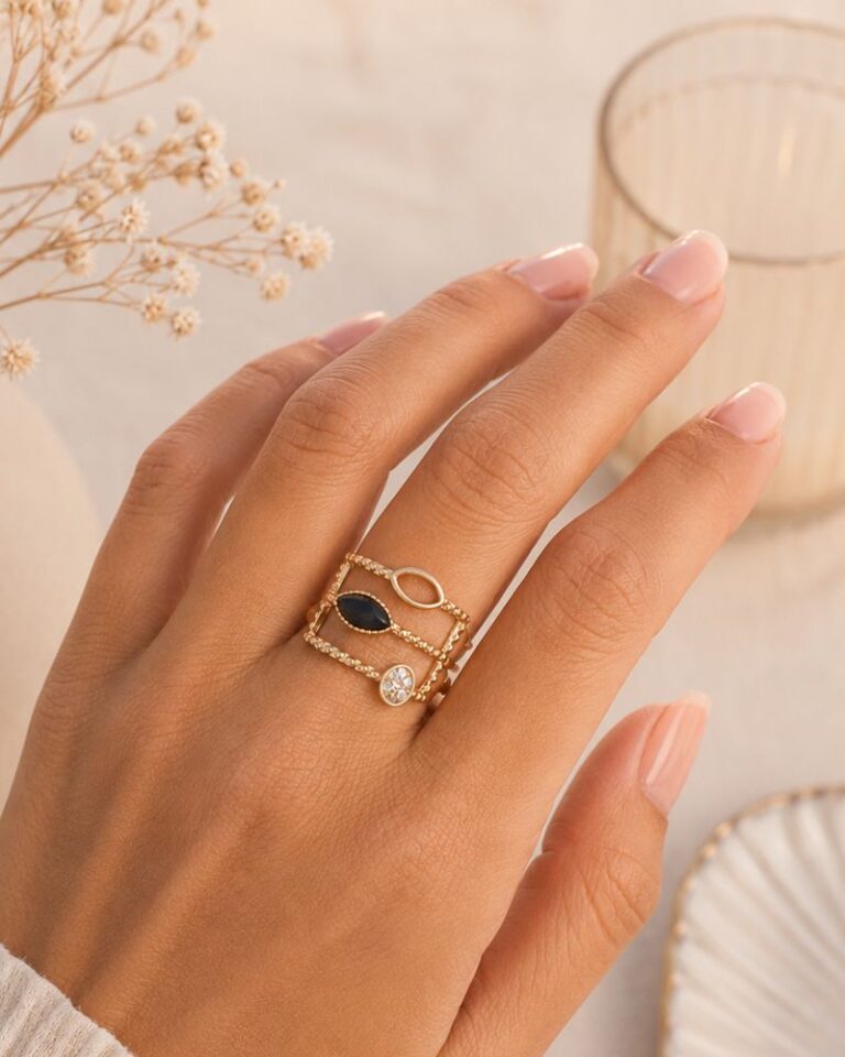 bague onyx strass mile mila
