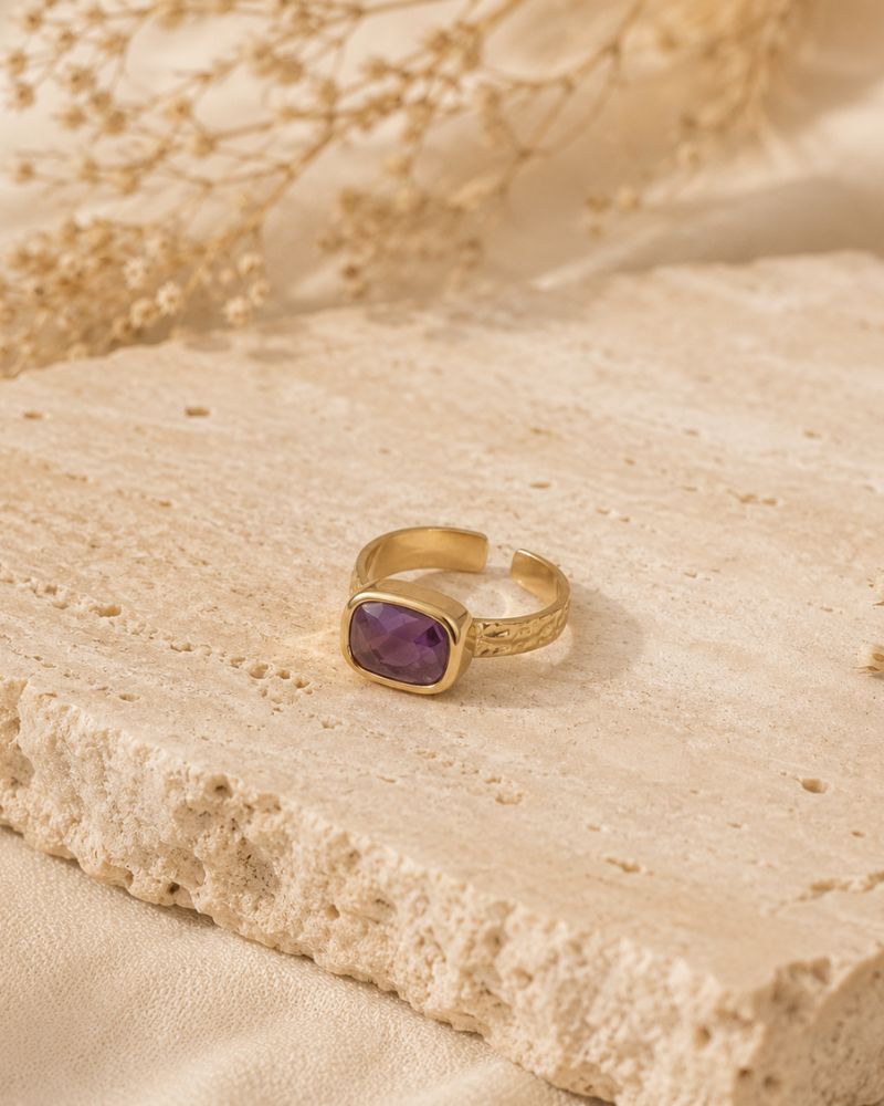 bague cindy améthyste