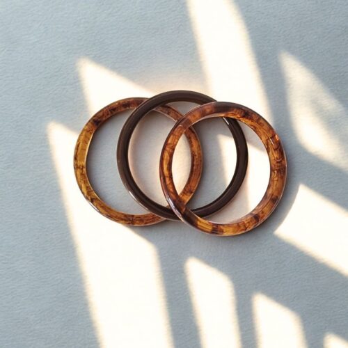 trio de bracelets résine couleur ambré tendance mode bijoux mile mila trio de bracelets résine couleur ambré tendance mode bijoux mile mila