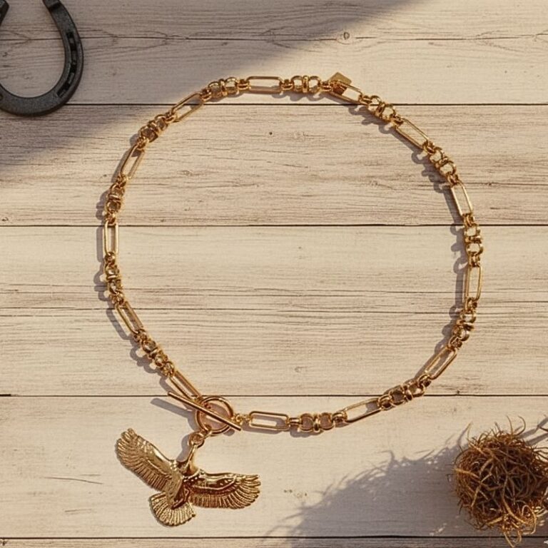 Collier ras de cou aigle