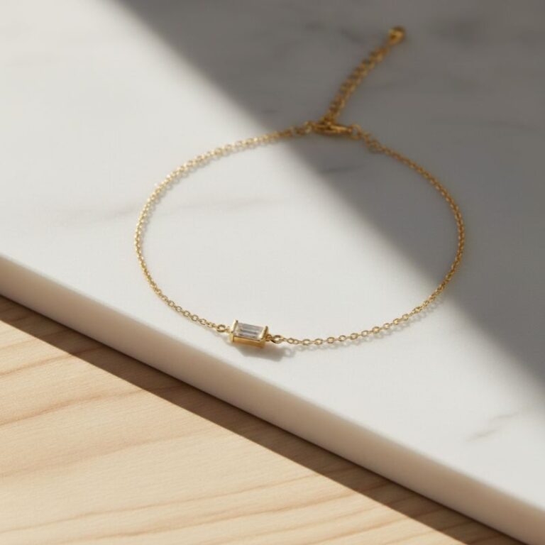 bracelet pour femme plaqué or 18 carats avec oxyde de zirconium bracelet pour femme plaqué or 18 carats avec oxyde de zirconium