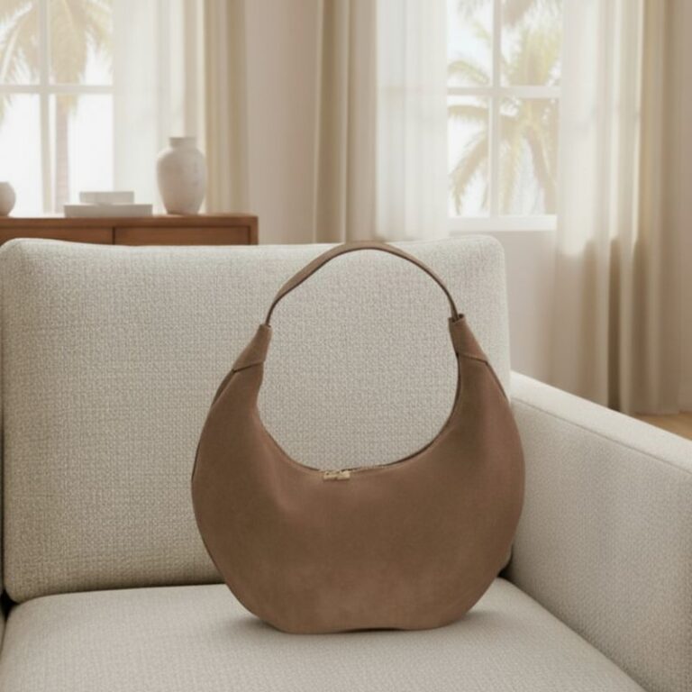 sac à main cuir premium fait main couleur moka marque bonendis athènes