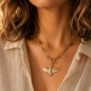 collier ras de cou avec pendentif aigle bijou mile mila