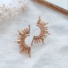 Boucles d'oreilles demi soleil
