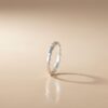 bague fine pour femme en argent 925 fine et dentelée