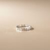 bague fine pour femme en argent 925 fine et dentelée