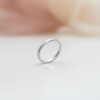 bague anneau lisse pour femme en argent 925