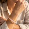 trio de bracelets acier & résine