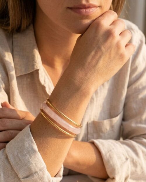 trio de bracelets acier & résine trio de bracelets acier & résine