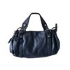 Sac bowling cuir vintage noir