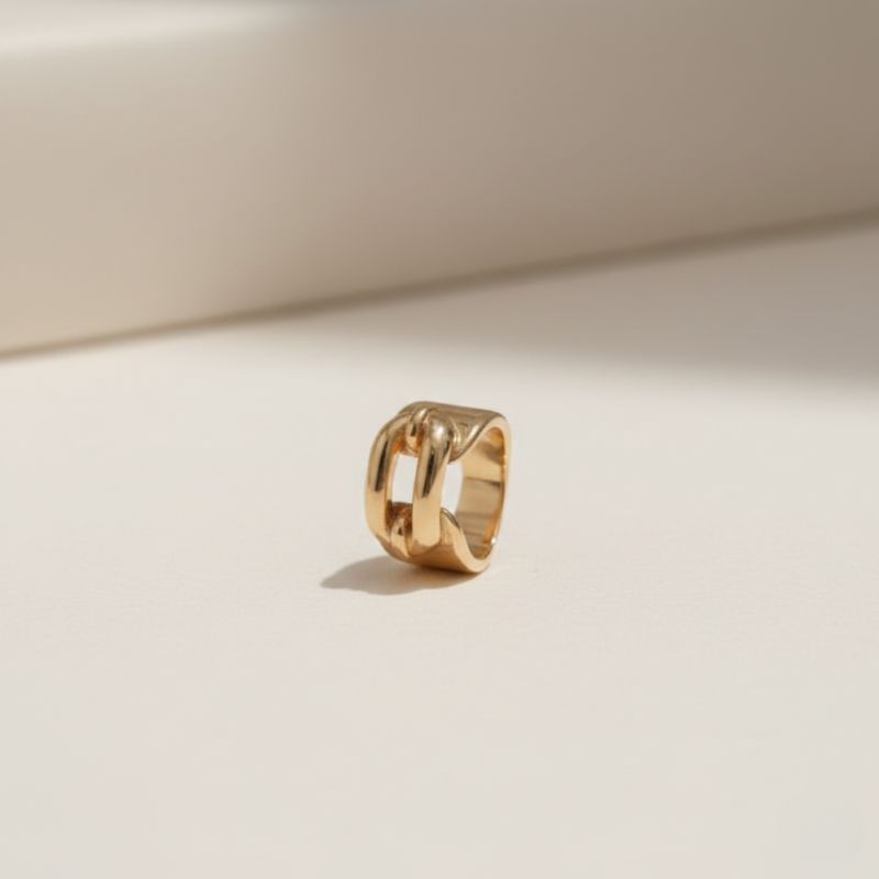 Bague chainette gold