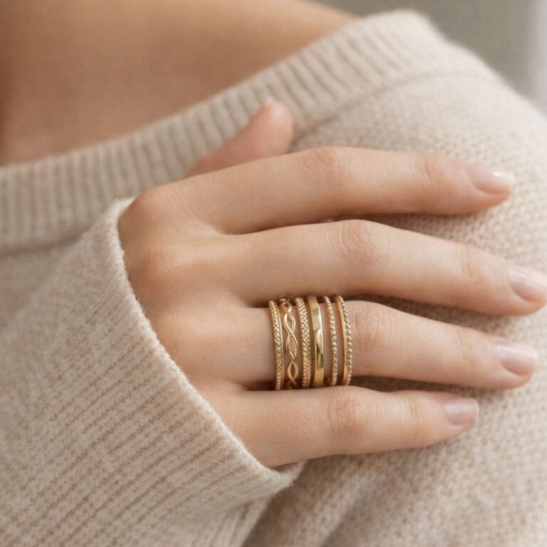 bague acier inoxydable multirang création Mile Mila Paris bague acier inoxydable multirang création Mile Mila Paris