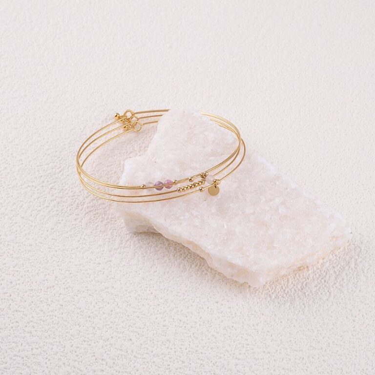 lot de 4 joncs tourmaline