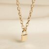 collier cadenas ras de cou en plaqué or 750/000 à maillons larges – bijou doré Zosha Collection