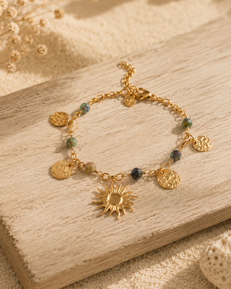 bracelet turquoise africaine solalma