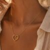 collier or cœur collier or cœur