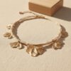Collier breloques feuilles