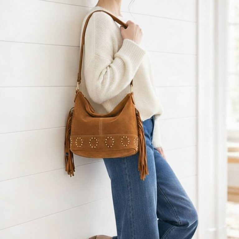 Sac seau Lucile daim