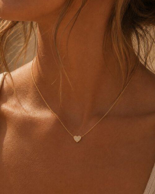 collier ras de cou carla cœur strass bohm paris
