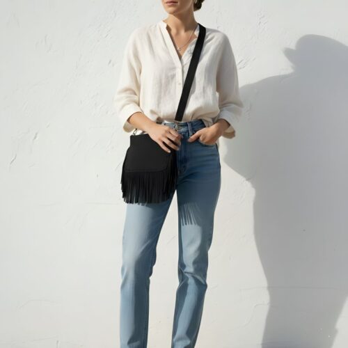 pochette à franges ornella