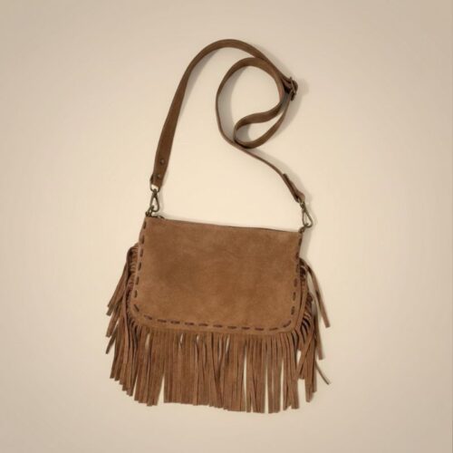 pochette daim franges ornella
