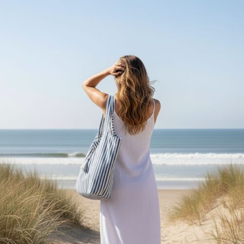 sac de plage marinella bleu