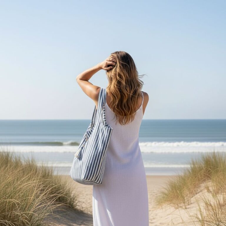 sac de plage marinella bleu