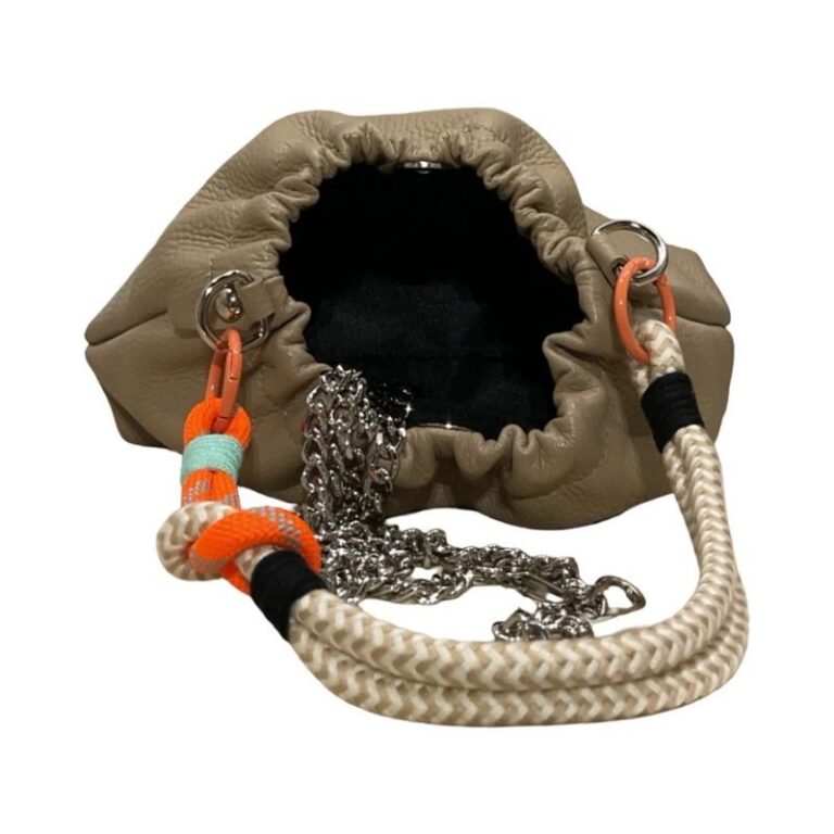 sac bandoulière cuir et corde