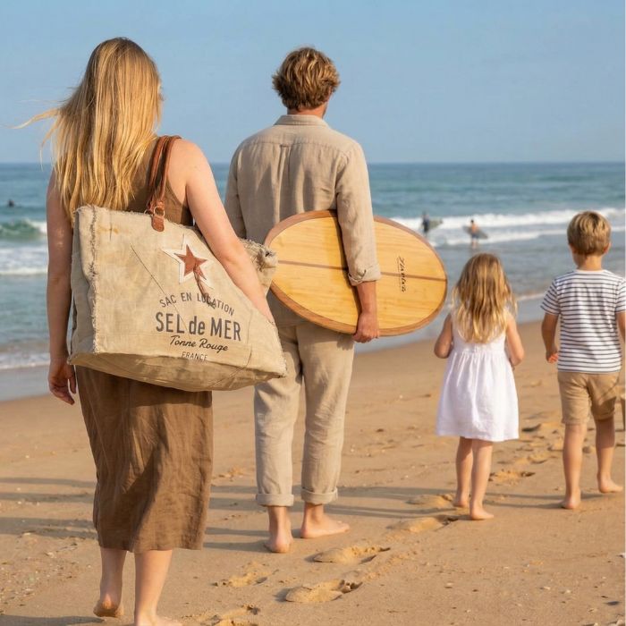 sac de plage sel de mer