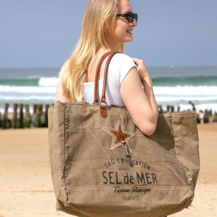 cabas de plage xl tabac